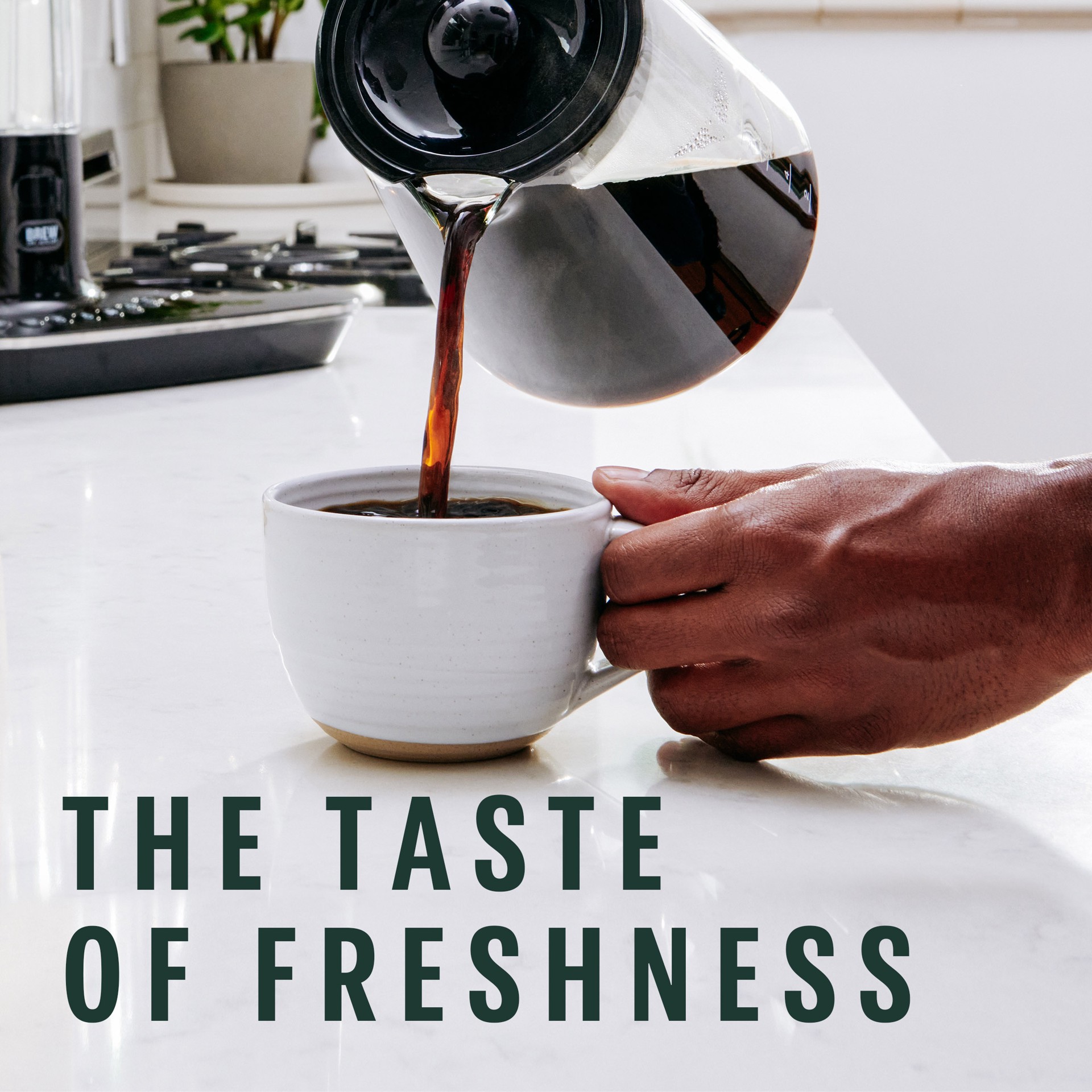slide 4 of 5, Starbucks Ground Coffee, Medium Roast Coffee, Half-Caff House Blend, 100% Arabica, 1 Bag- 12 oz, 12 oz