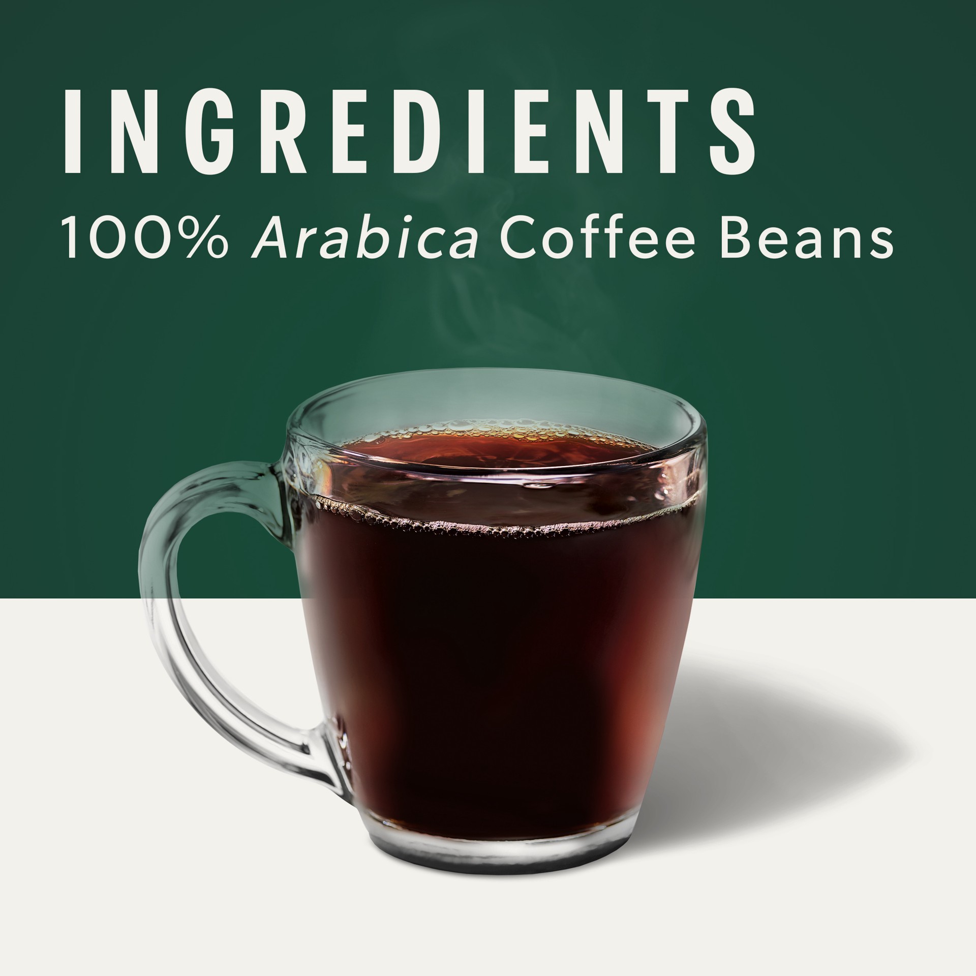 slide 5 of 5, Starbucks Ground Coffee, Medium Roast Coffee, Half-Caff House Blend, 100% Arabica, 1 Bag- 12 oz, 12 oz