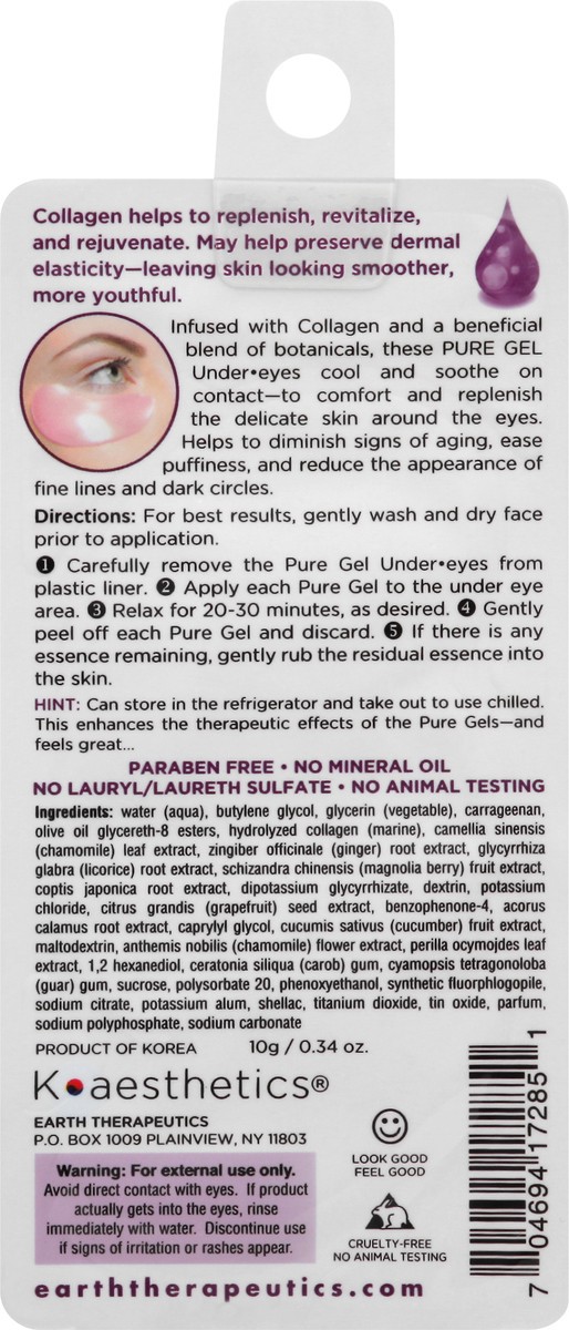 slide 2 of 8, Earth Therapeutics Under-Eye Pads 1 ea, 1 ct