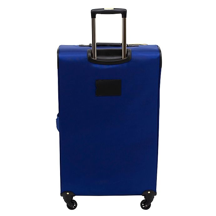 slide 4 of 8, Kensie Aurea Softside Spinner Checked Luggage - Cobalt Blue, 28 in