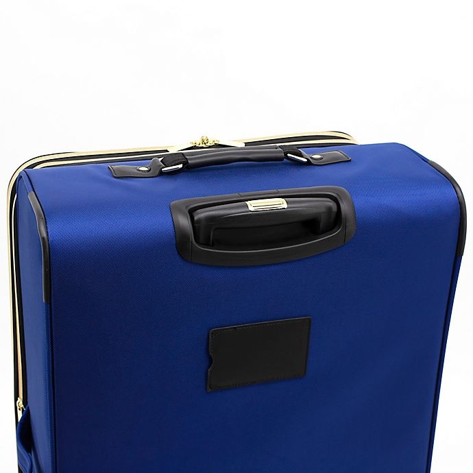 slide 6 of 8, Kensie Aurea Softside Spinner Checked Luggage - Cobalt Blue, 28 in