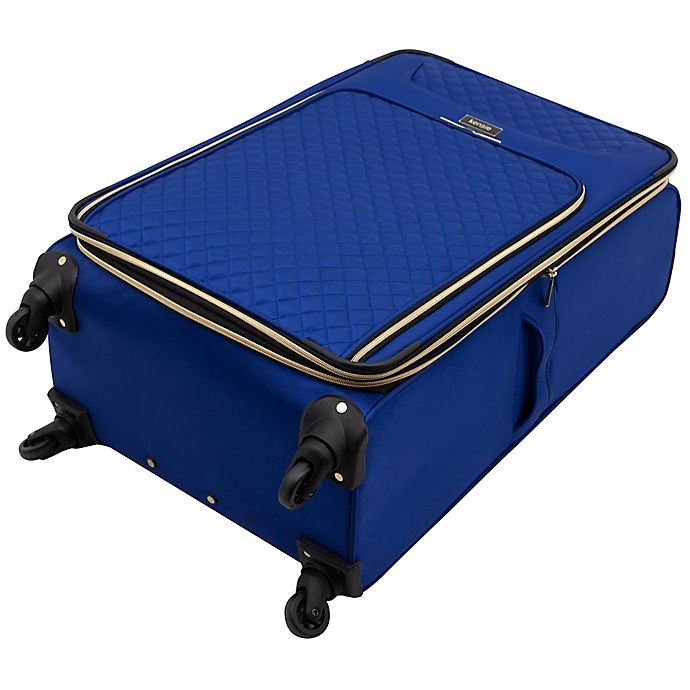 slide 8 of 8, Kensie Aurea Softside Spinner Checked Luggage - Cobalt Blue, 28 in