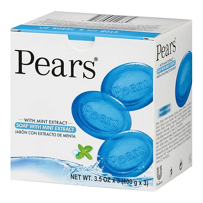 slide 2 of 3, Pears with Mint Extract Soap 3-3.5 oz. Box, 10.5 oz