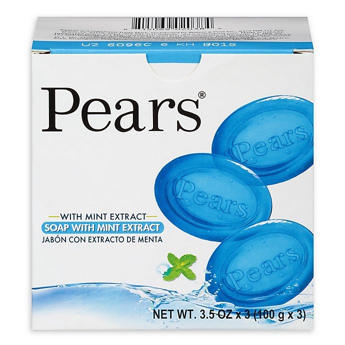 slide 1 of 3, Pears with Mint Extract Soap 3-3.5 oz. Box, 10.5 oz