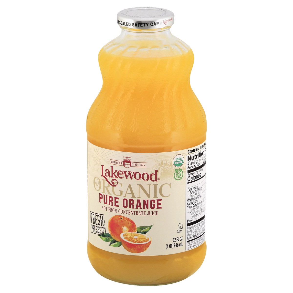 slide 8 of 13, Lakewood Organic Pure Orange Juice 32 oz, 32 oz