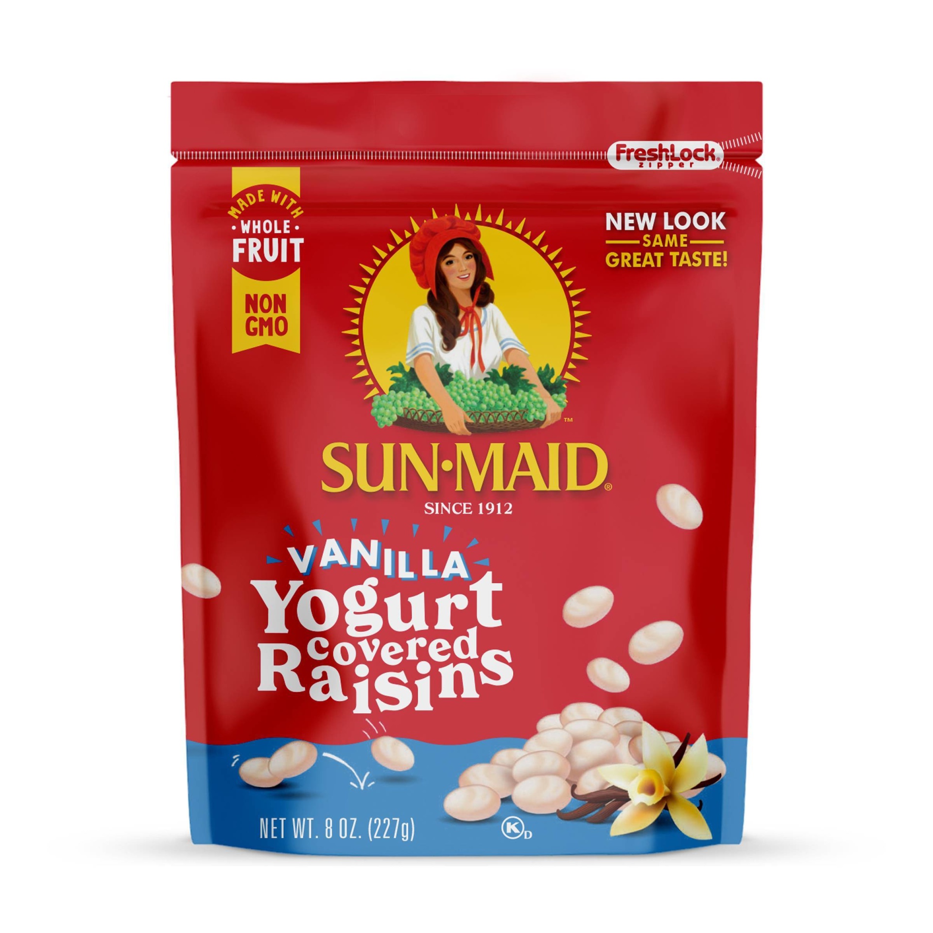 slide 1 of 6, Sun-Maid Vanilla Yogurt Raisins, 8 oz