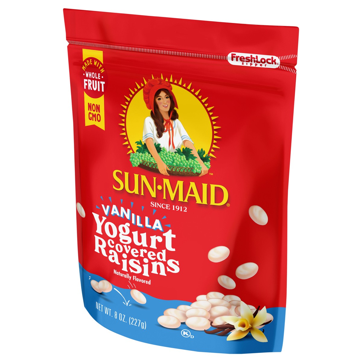 slide 4 of 5, Sun-Maid Vanilla Yogurt Covered Raisins Resealable Bag - 8oz, 8 oz