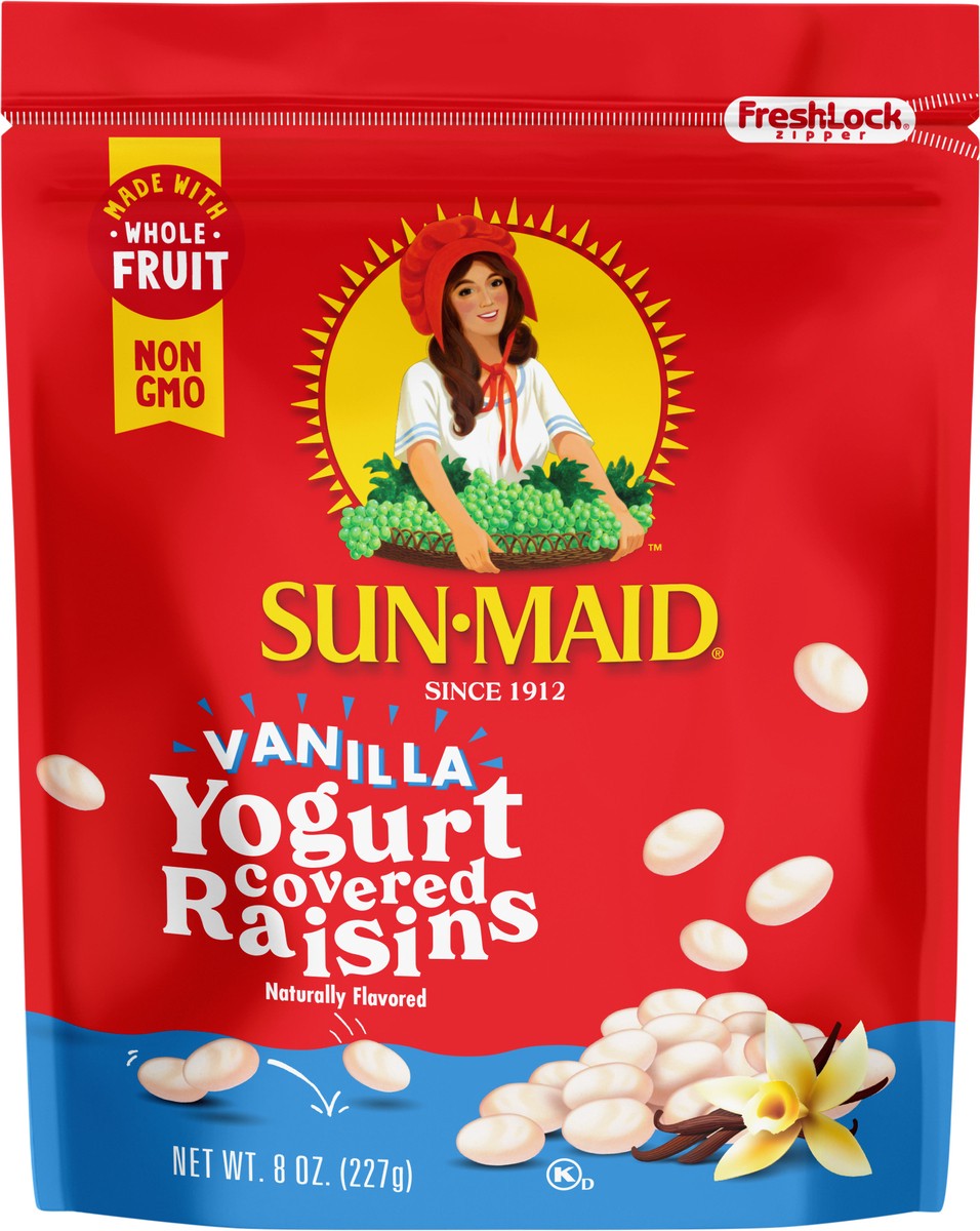slide 2 of 5, Sun-Maid Vanilla Yogurt Covered Raisins Resealable Bag - 8oz, 8 oz