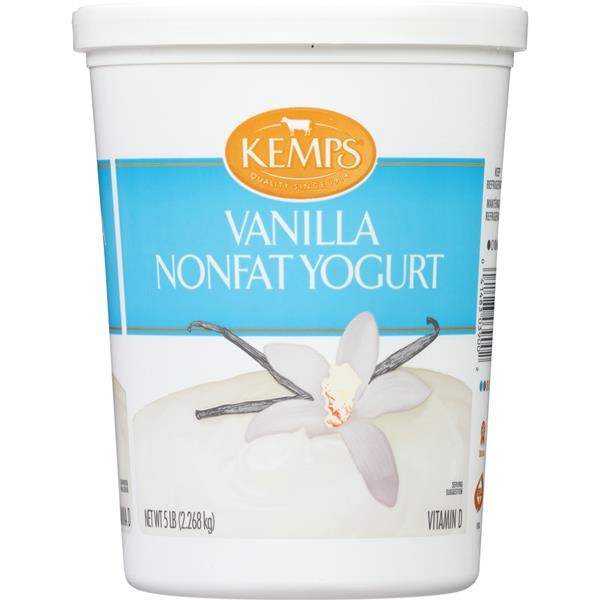 slide 1 of 1, Kemps Natural Nonfat Vanilla Yogurt, 5 lb