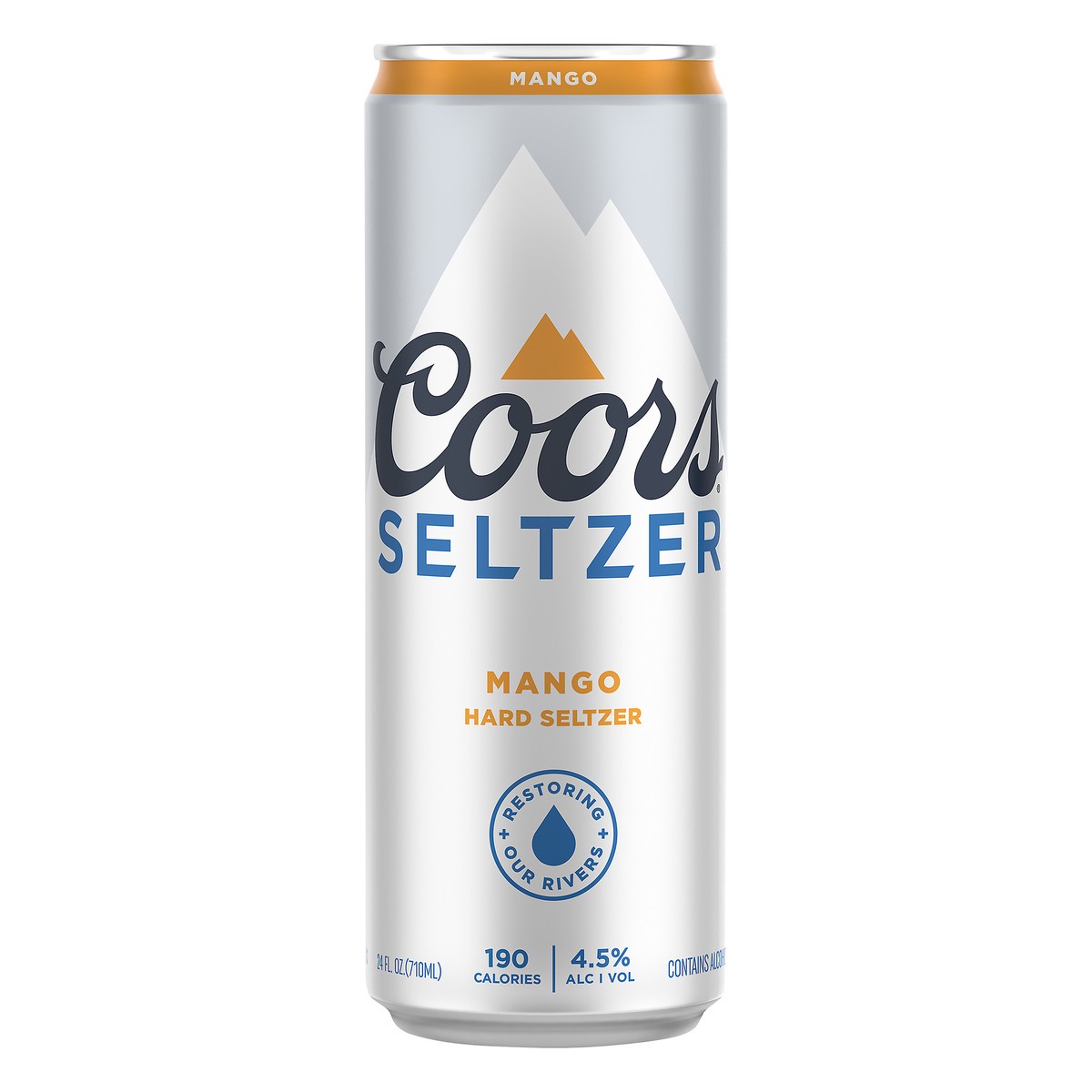 slide 1 of 5, Coors Mango Hard Seltzer Gluten Free 4.5% Abv Cans, 24 fl oz