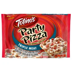 Totino''s Party Pizza, Triple Meat, Frozen Pizza, Frozen Snacks, 10.5 oz