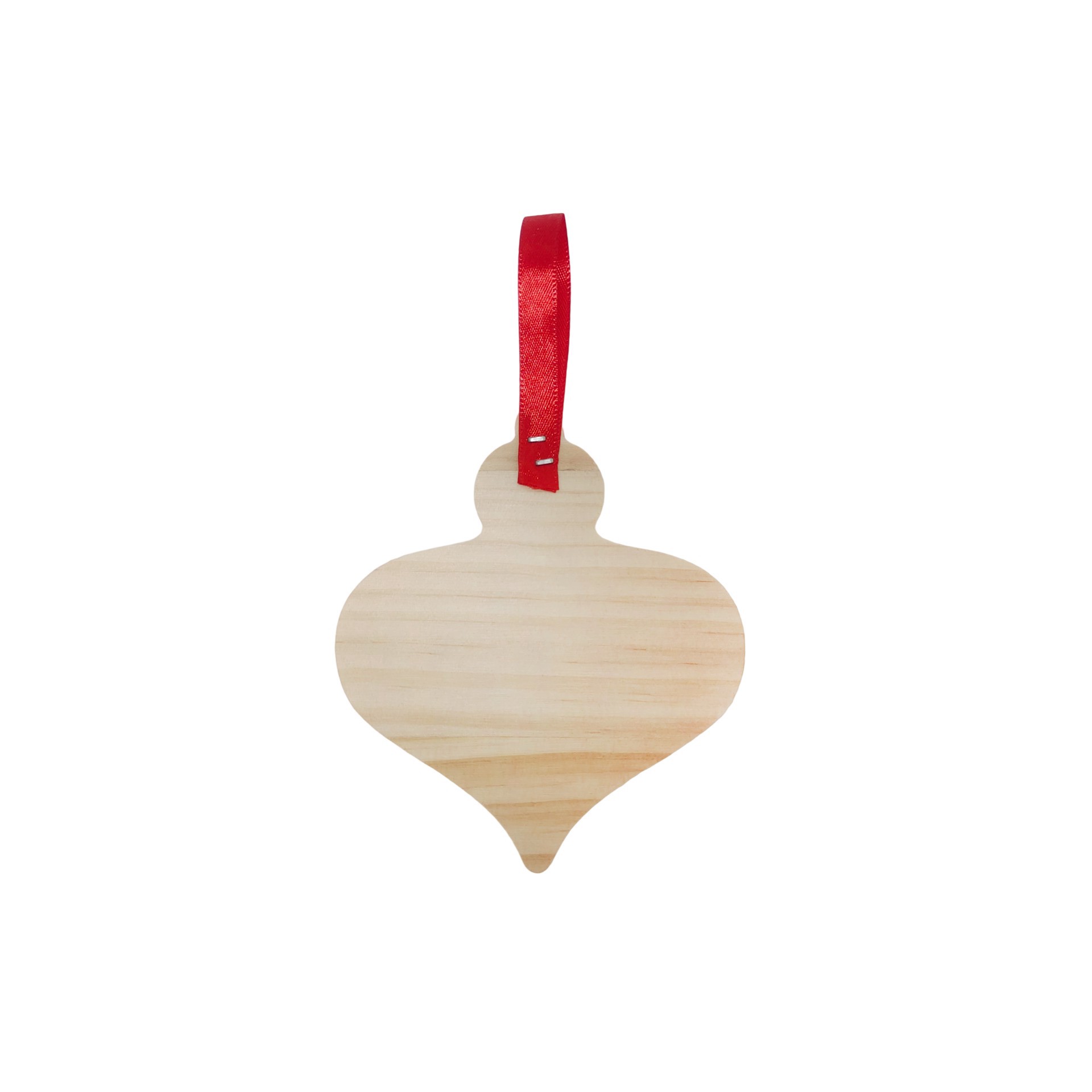 slide 2 of 2, 4" Onion Shaped Diy Pinewood Ornament By Make Market, 4 in