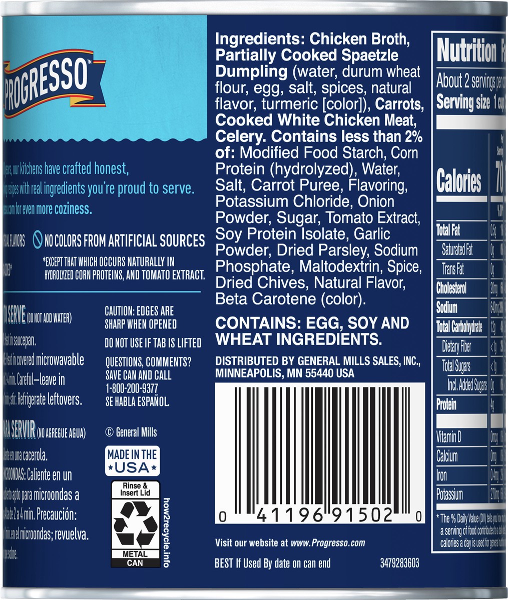 slide 3 of 9, Progresso Traditional, Chicken & Herb Dumplings Canned Soup, 18.5 oz., 18.5 oz