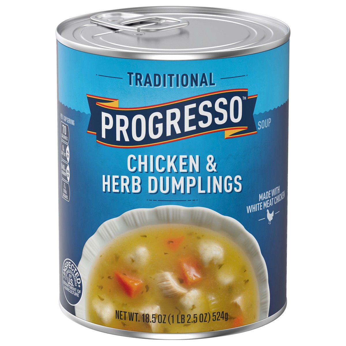 slide 1 of 9, Progresso Traditional, Chicken & Herb Dumplings Canned Soup, 18.5 oz., 18.5 oz