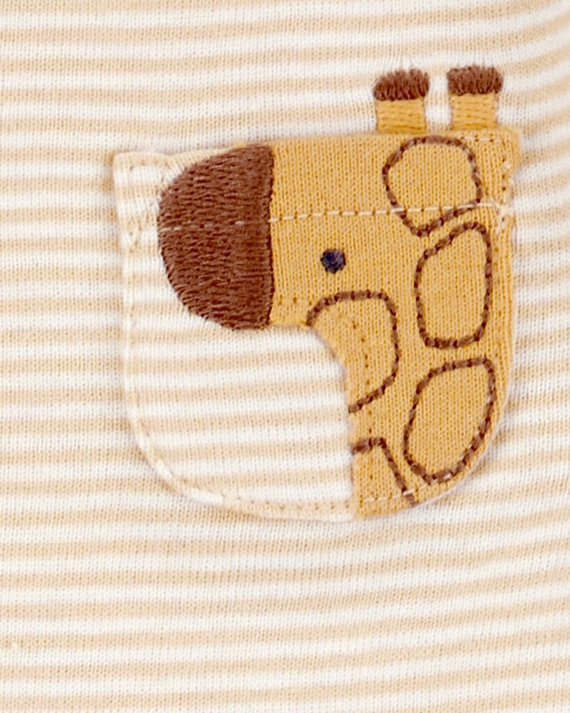 slide 3 of 9, Carter's Carters Baby 5-Pack Animals Short-Sleeve Cotton Bodysuits Multi 12M, 1 ct