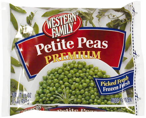 slide 1 of 1, Western Family Petite Peas Premium, 16 oz