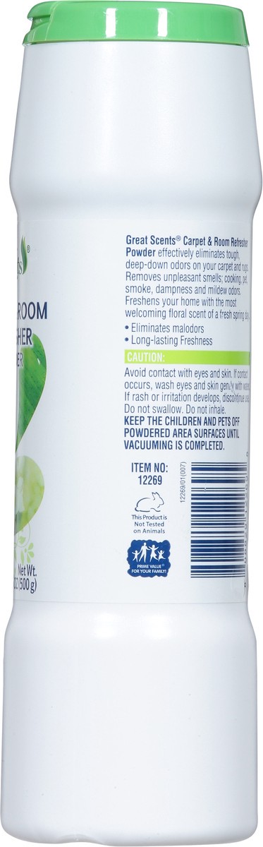 slide 14 of 14, Great Scents Carpet & Room Spring Fresh Refresher Powder 17.6 oz, 17.6 oz