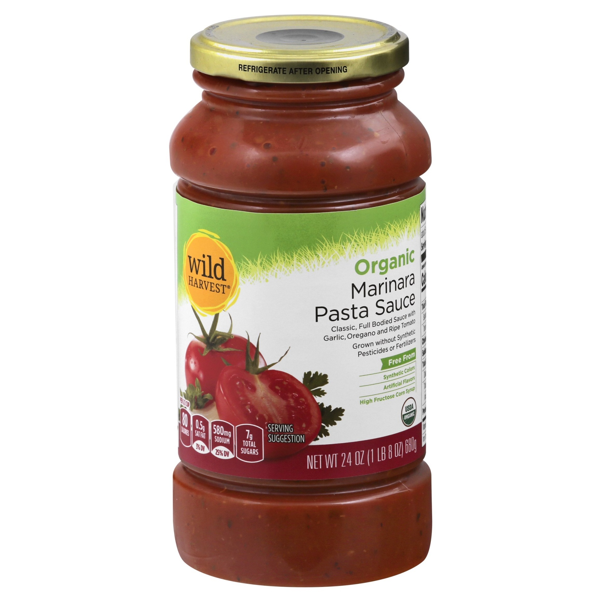 slide 1 of 1, Wild Harvest Organic Marinara Pasta Sauce, 24 oz