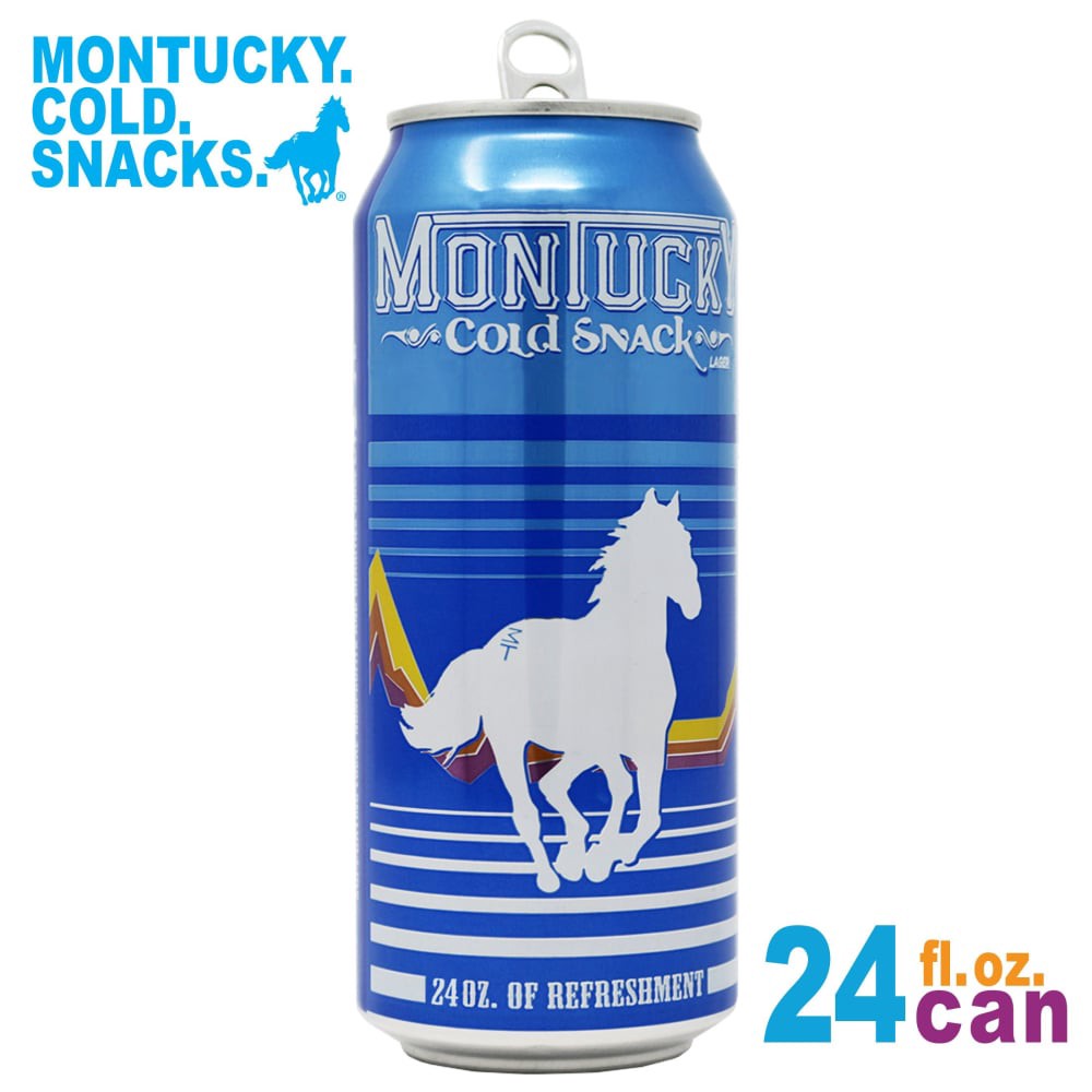 slide 1 of 4, Montucky Cold Snacks Cold Snacks American Lager, 24 fl oz