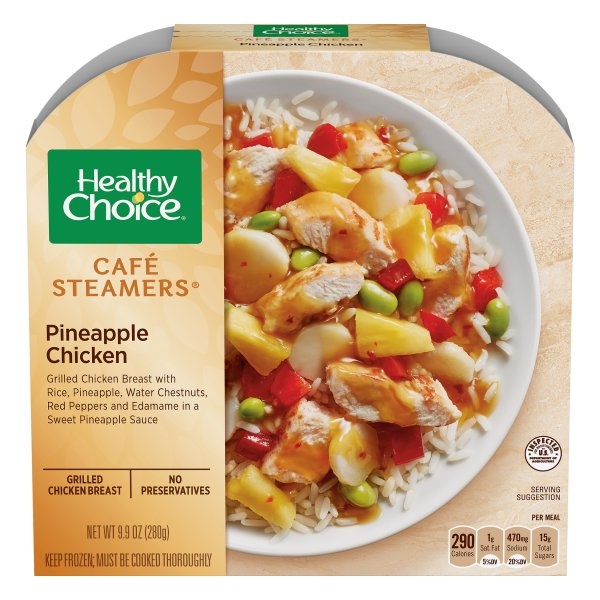 slide 1 of 1, Healthy Choice Cafe Steamers Pineapple Chicken , 10.5 oz