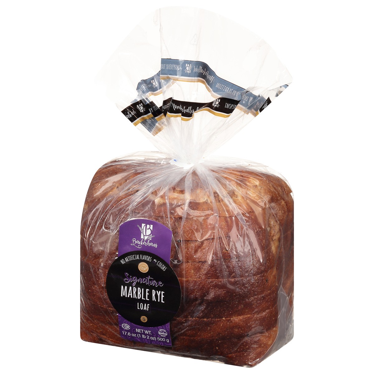 slide 9 of 12, Backerhaus Signature Marble Rye Loaf 17.6 oz, 17.6 oz