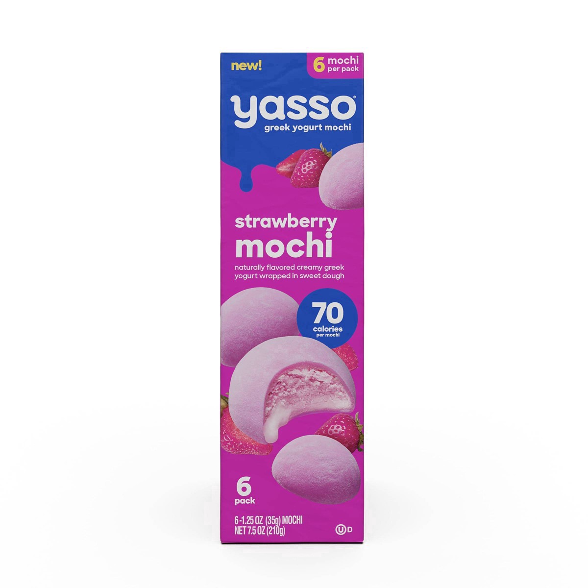 slide 22 of 25, Yasso Frozen Greek Yogurt Strawberry Mochi - 7.5oz/6ct, 6 ct; 7.5 oz