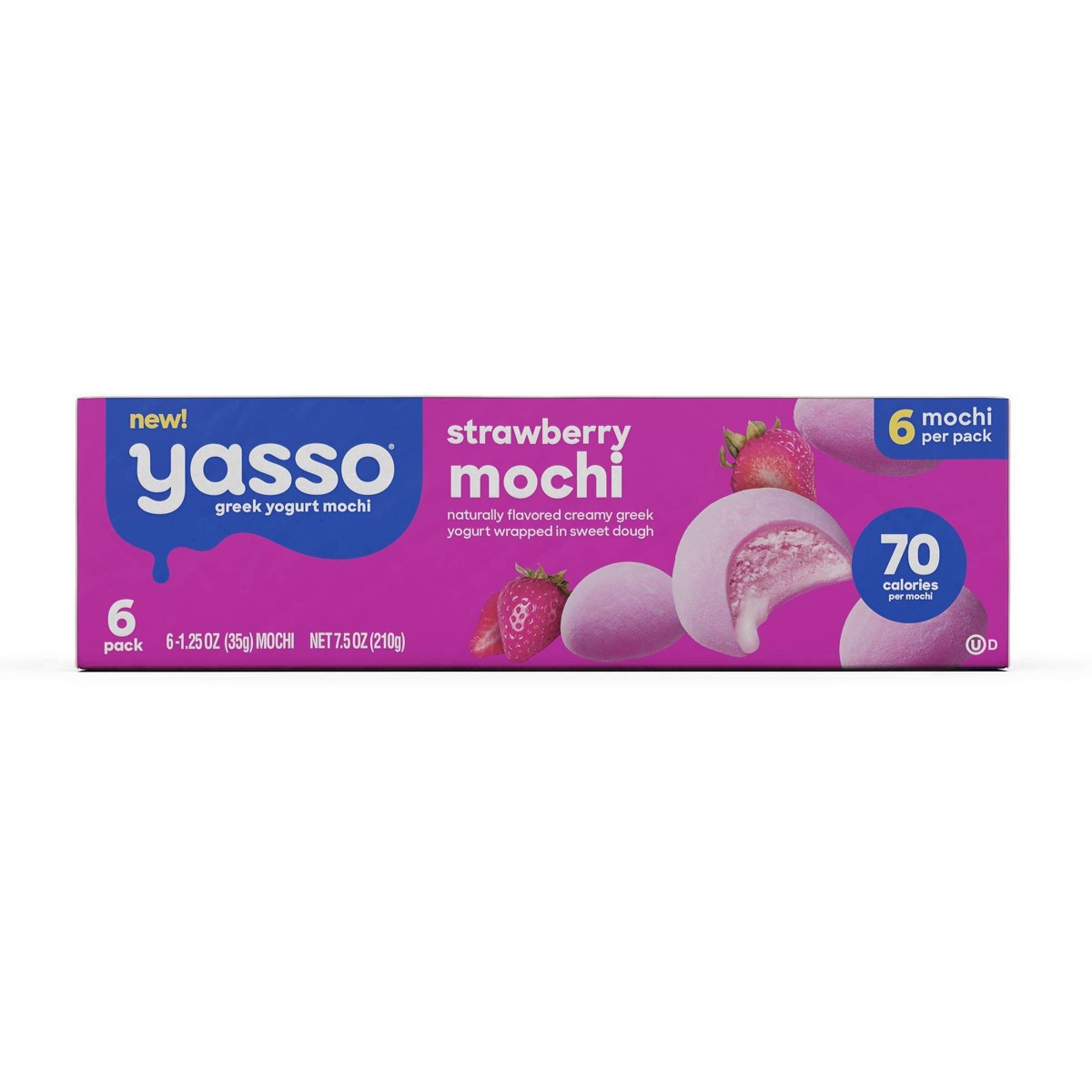 slide 23 of 25, Yasso Frozen Greek Yogurt Strawberry Mochi - 7.5oz/6ct, 6 ct; 7.5 oz