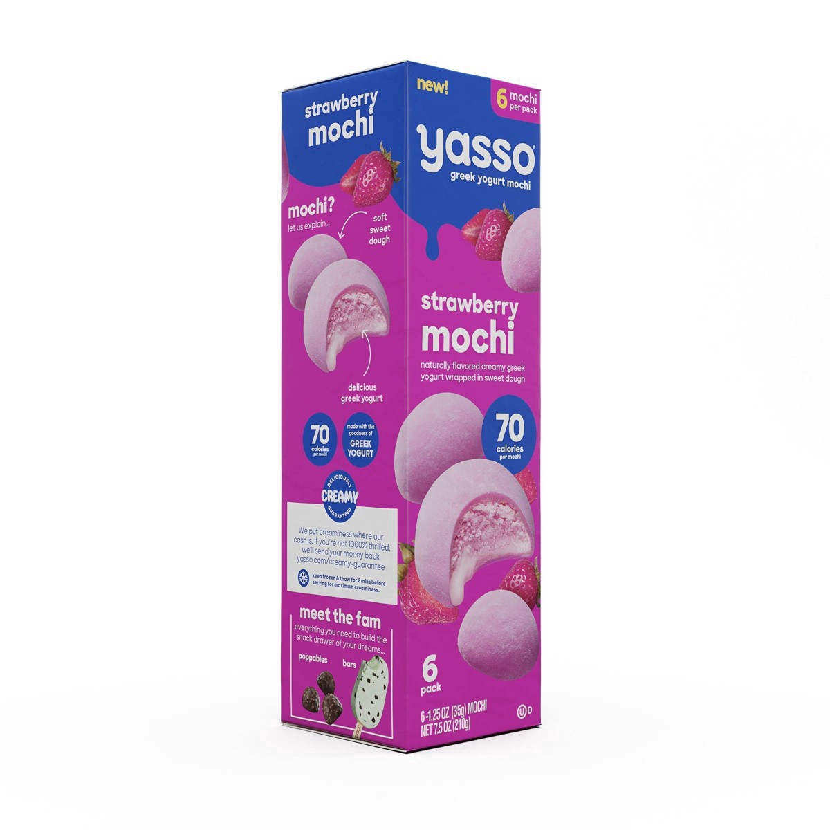 slide 8 of 25, Yasso Frozen Greek Yogurt Strawberry Mochi - 7.5oz/6ct, 6 ct; 7.5 oz