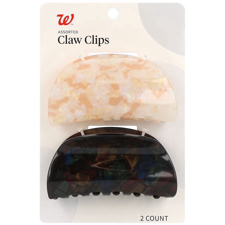 slide 1 of 5, Walgreens Claw Clips, 2 ct