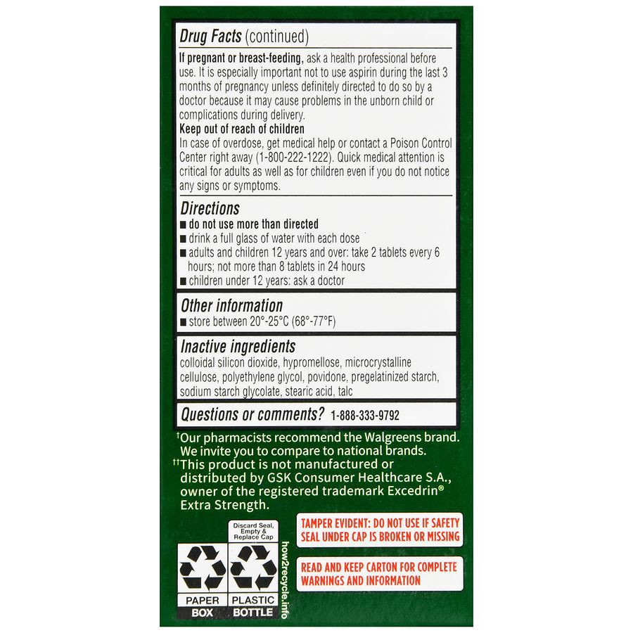 slide 2 of 5, Walgreens Headache Relief, 100 ct