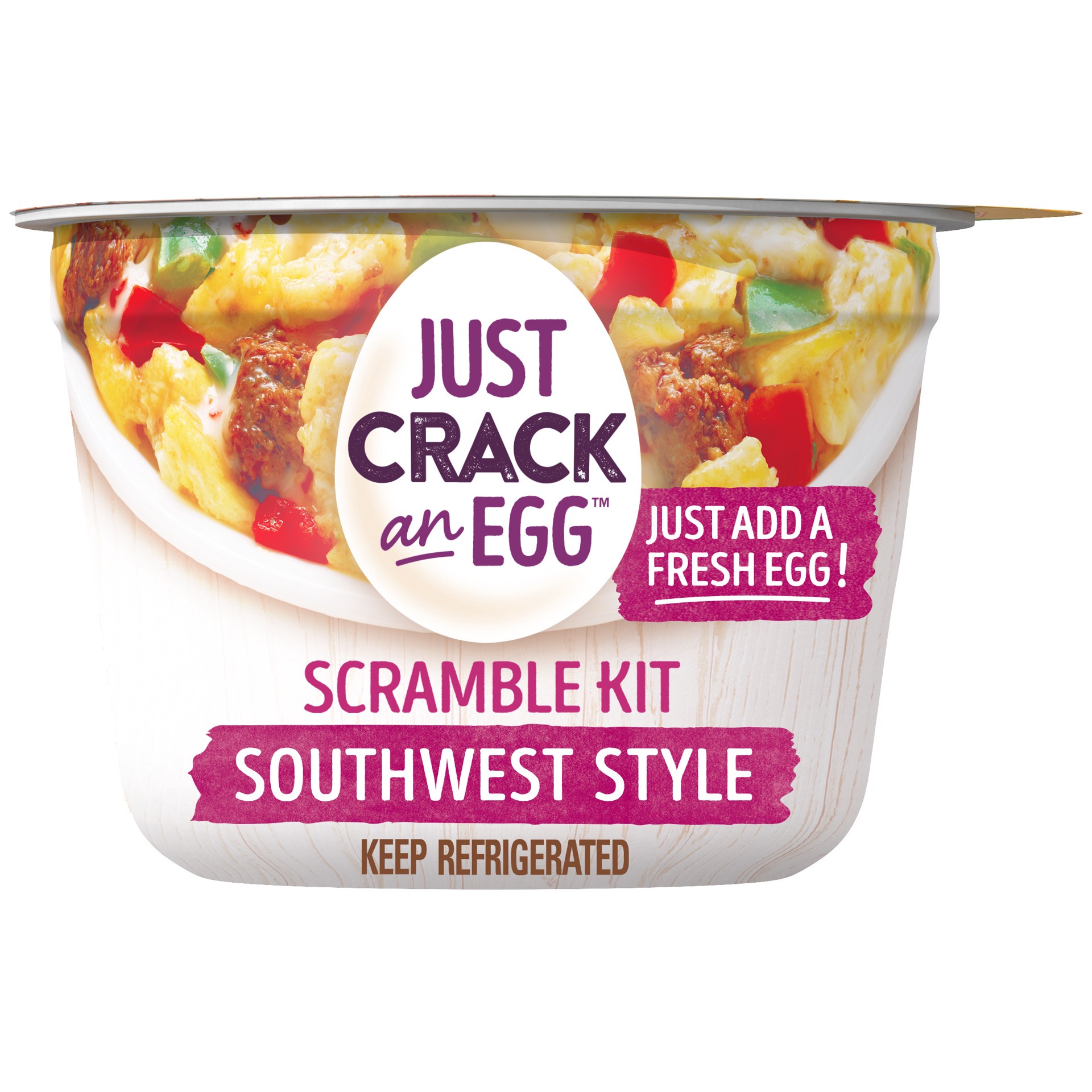 slide 1 of 5, Ore-Ida Just Crack an Egg Southwest Style Scramble Kit Bowl, 3 oz