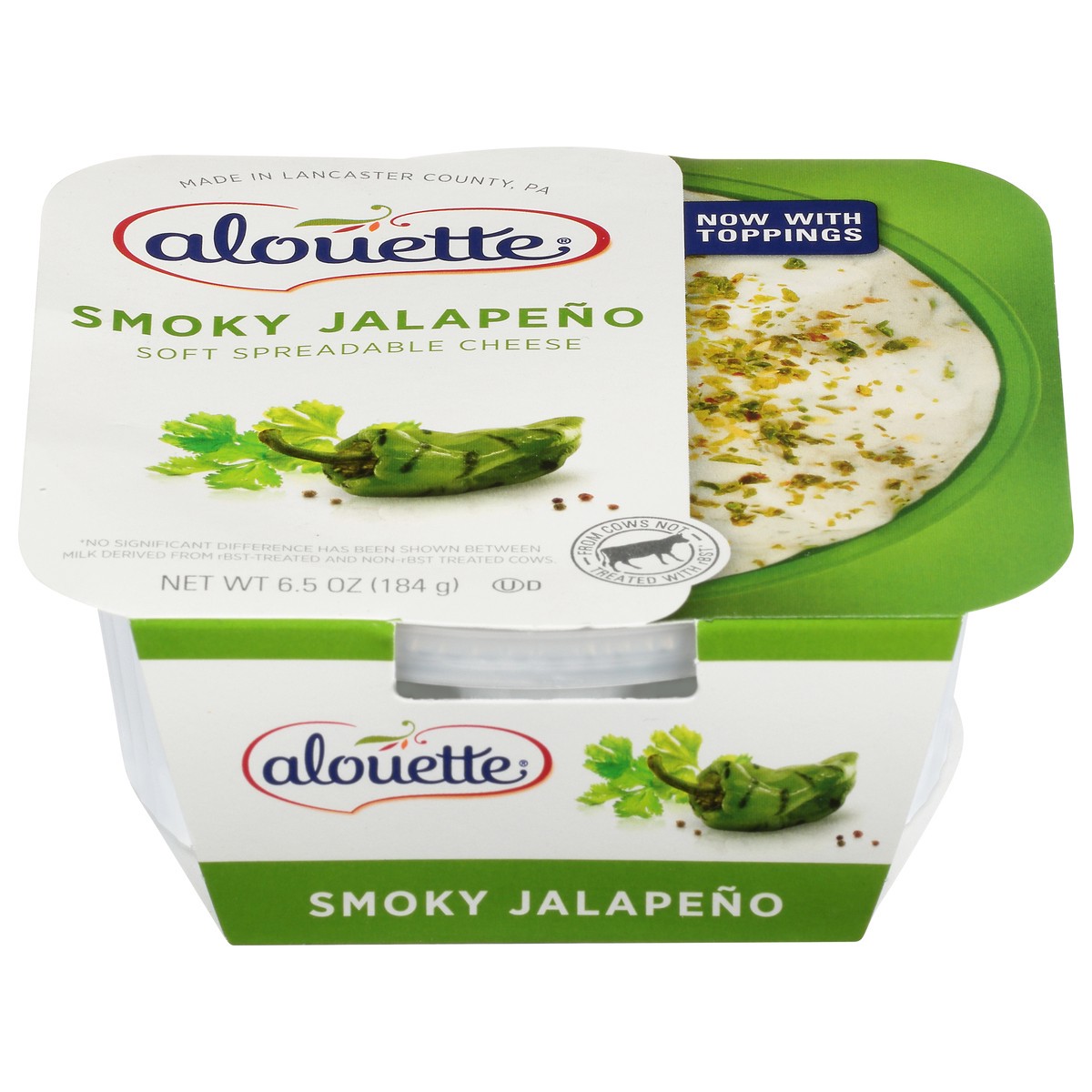 slide 1 of 9, Alouette Smoky Jalapeno Soft Spreadable Cheese, 6.5 oz