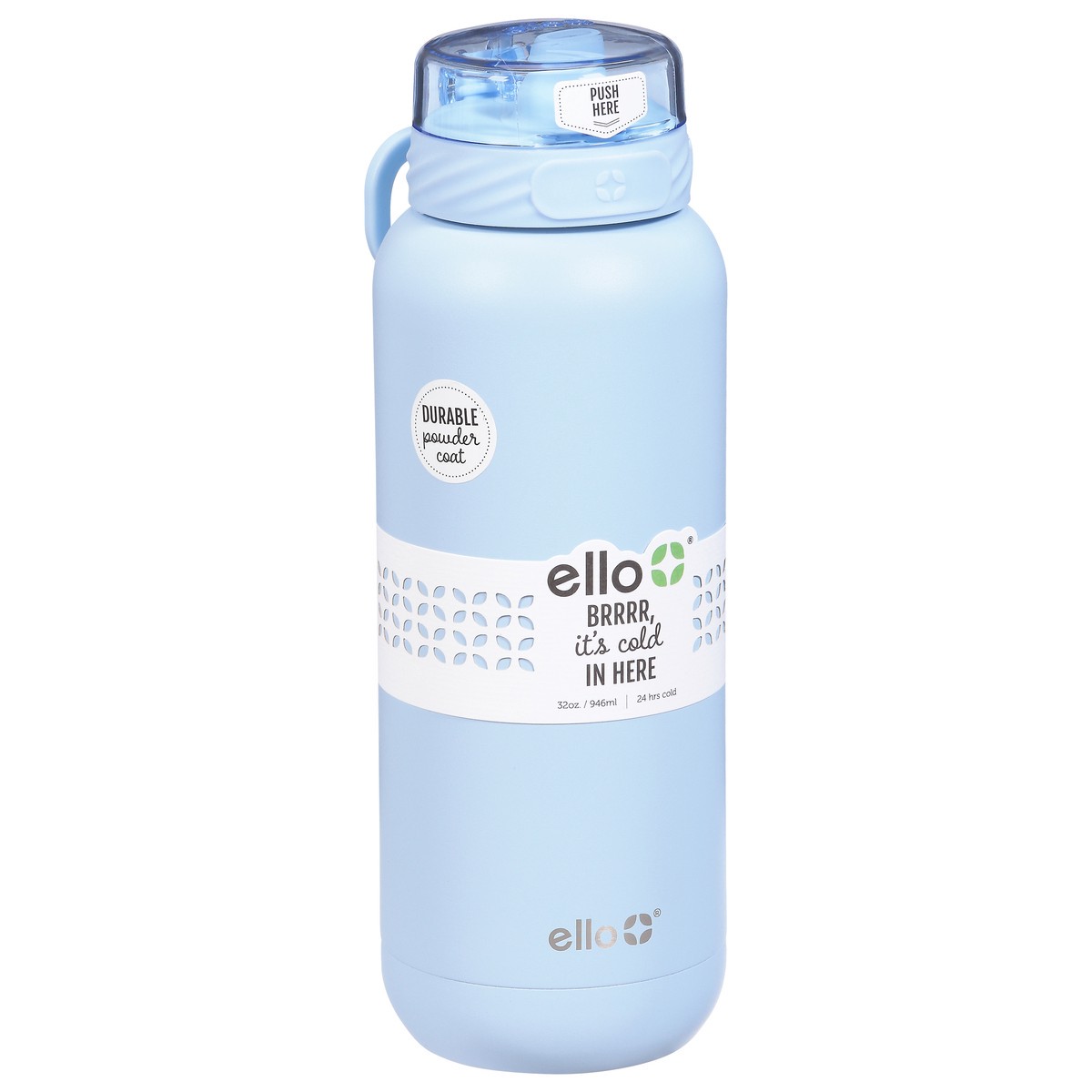 slide 2 of 9, Ello XL 32 Ounce Halogen Blue Cooper Bottle 1 ea, 1 ct