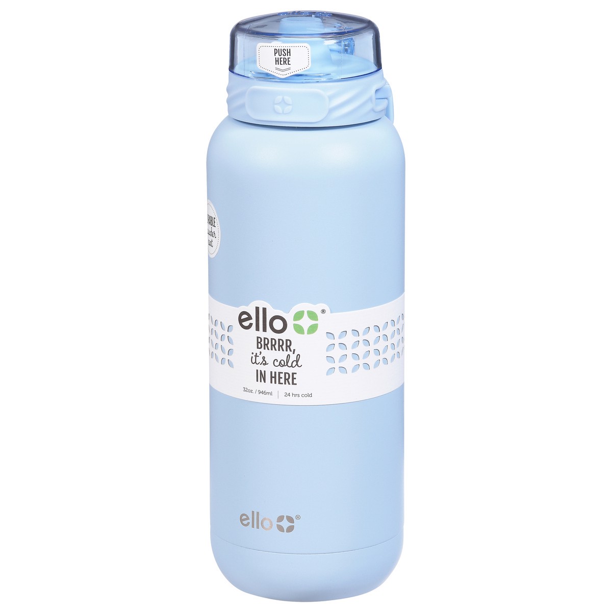 slide 3 of 9, Ello XL 32 Ounce Halogen Blue Cooper Bottle 1 ea, 1 ct