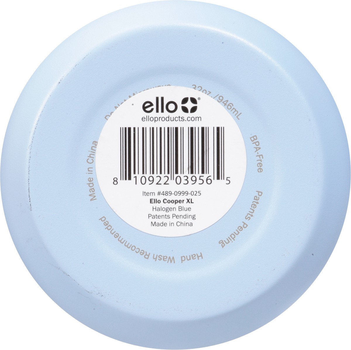 slide 4 of 9, Ello XL 32 Ounce Halogen Blue Cooper Bottle 1 ea, 1 ct