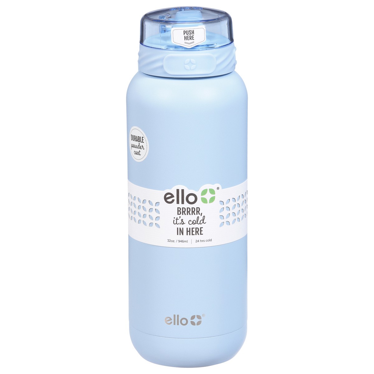 slide 1 of 9, Ello XL 32 Ounce Halogen Blue Cooper Bottle 1 ea, 1 ct