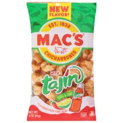 Mac's Chicharrones with Tajin Chile & Lime 3 oz