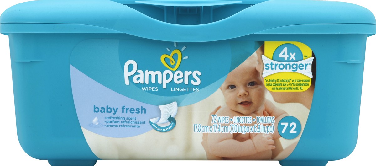 slide 1 of 5, Pampers Wipes 72 ea, 72 ct