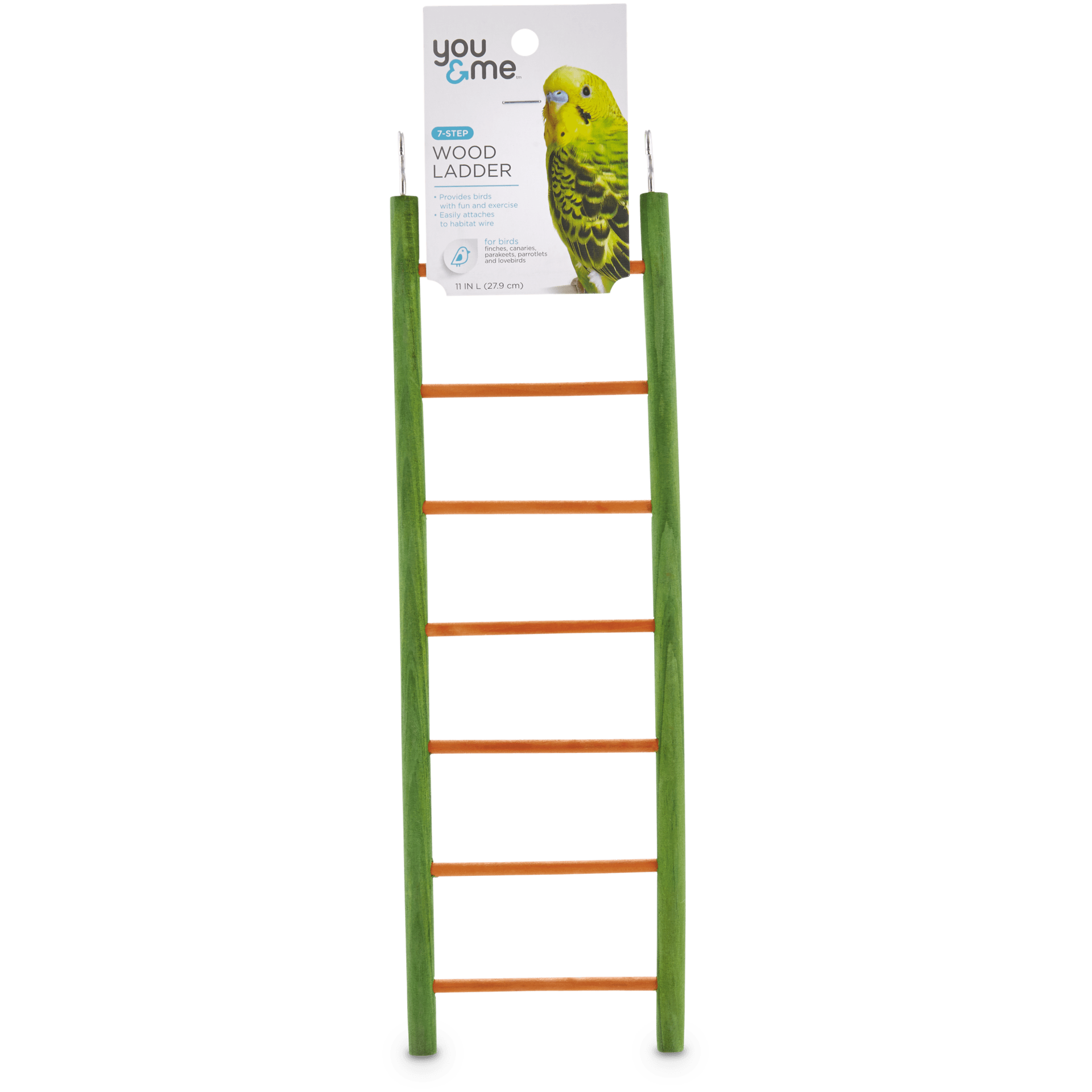 slide 1 of 1, You & Me Bird 7-Step Wood Bird Ladder, 1 ct