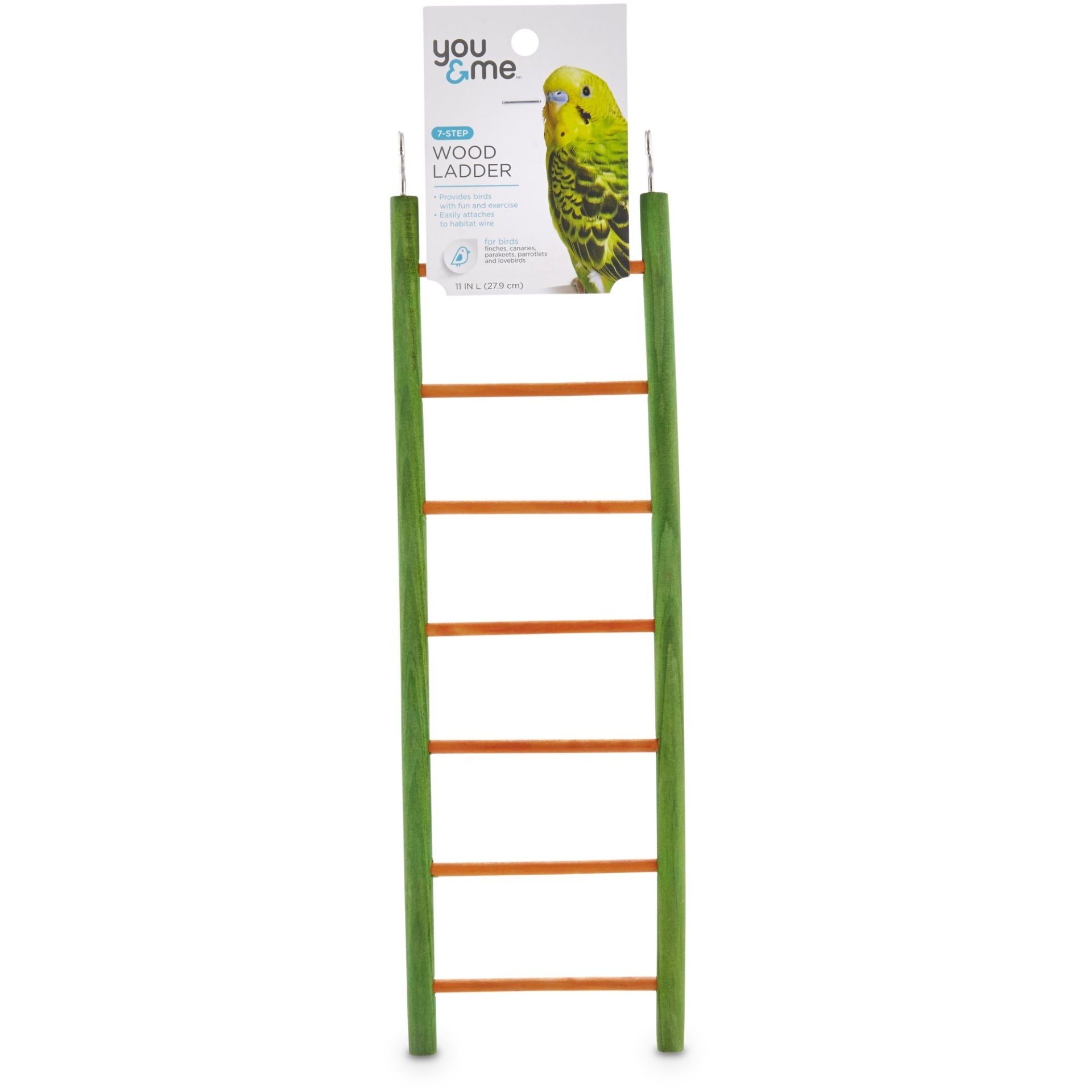 slide 1 of 1, You & Me Bird 7-Step Wood Bird Ladder, 1 ct