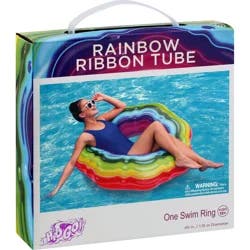 Rainbow H2O Go! Swim Ring, Rainbow Ribbon Tube