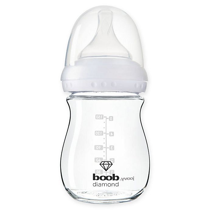 slide 1 of 1, Joovy Boob Diamond Glass Baby Bottle, 5 fl oz