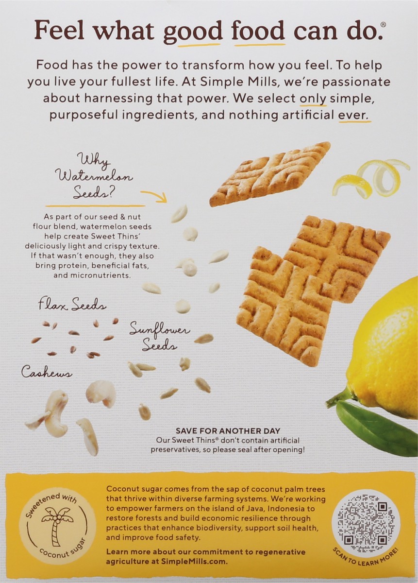 slide 7 of 13, Simple Mills Seed & Nut Flour Lemon Sweet Thins 4.25 oz, 4.25 oz