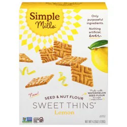 Simple Mills Seed & Nut Flour Lemon Sweet Thins 4.25 oz