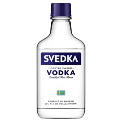SVEDKA Original Vodka, Unflavored Vodka, 200ml Half-Pint Bottle, 40% ABV