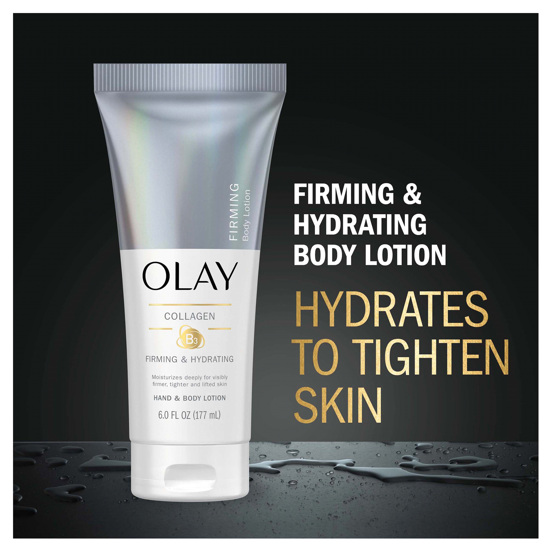 slide 14 of 29, Olay Firming & Hydrating Hand and Body Lotion with Collagen, 6 fl oz Tube, 6 fl oz