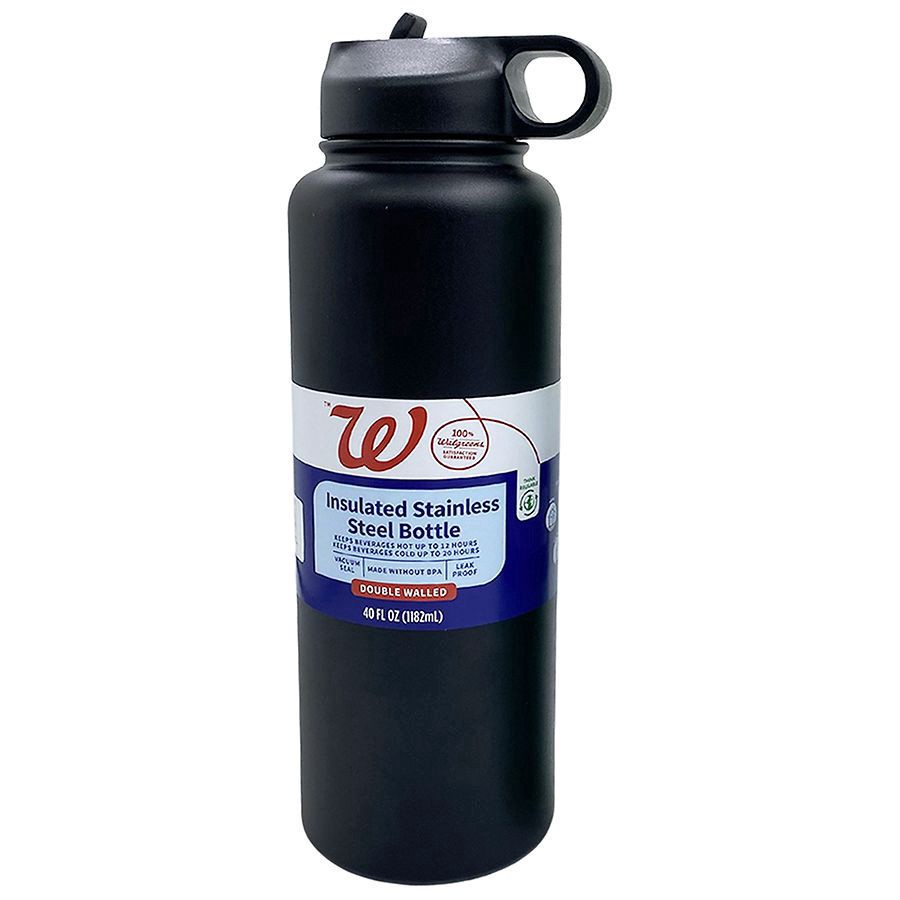 slide 1 of 1, Walgreens Double Wall Stainless Steel Bottle, 1 ct