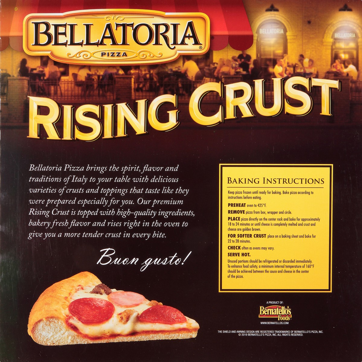 slide 7 of 11, Bellatoria Rising Crust Four Meat Pizza 28.87 oz, 28.87 oz