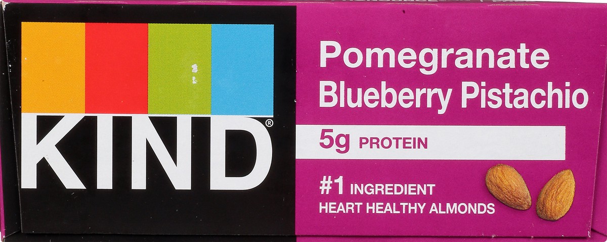 slide 8 of 12, KIND Gluten Free 12 Pack Pomegranate Blueberry Pistachio Bars 12 ea, 12 ct; 1.4 oz