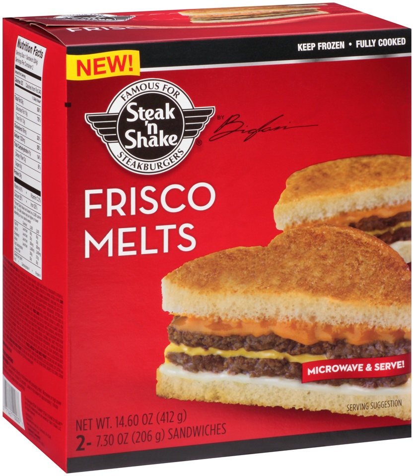 slide 1 of 1, Steak 'n Shake Frisco Melts Sandwiches, 15 oz